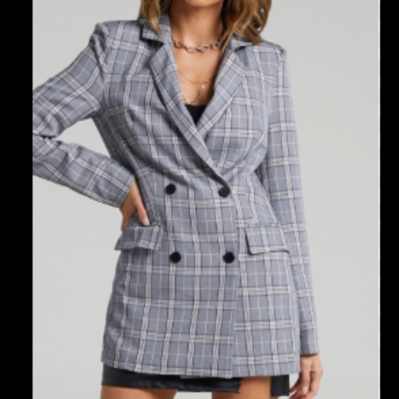 AVA. PLAID BLAZER - Picture 6 of 6